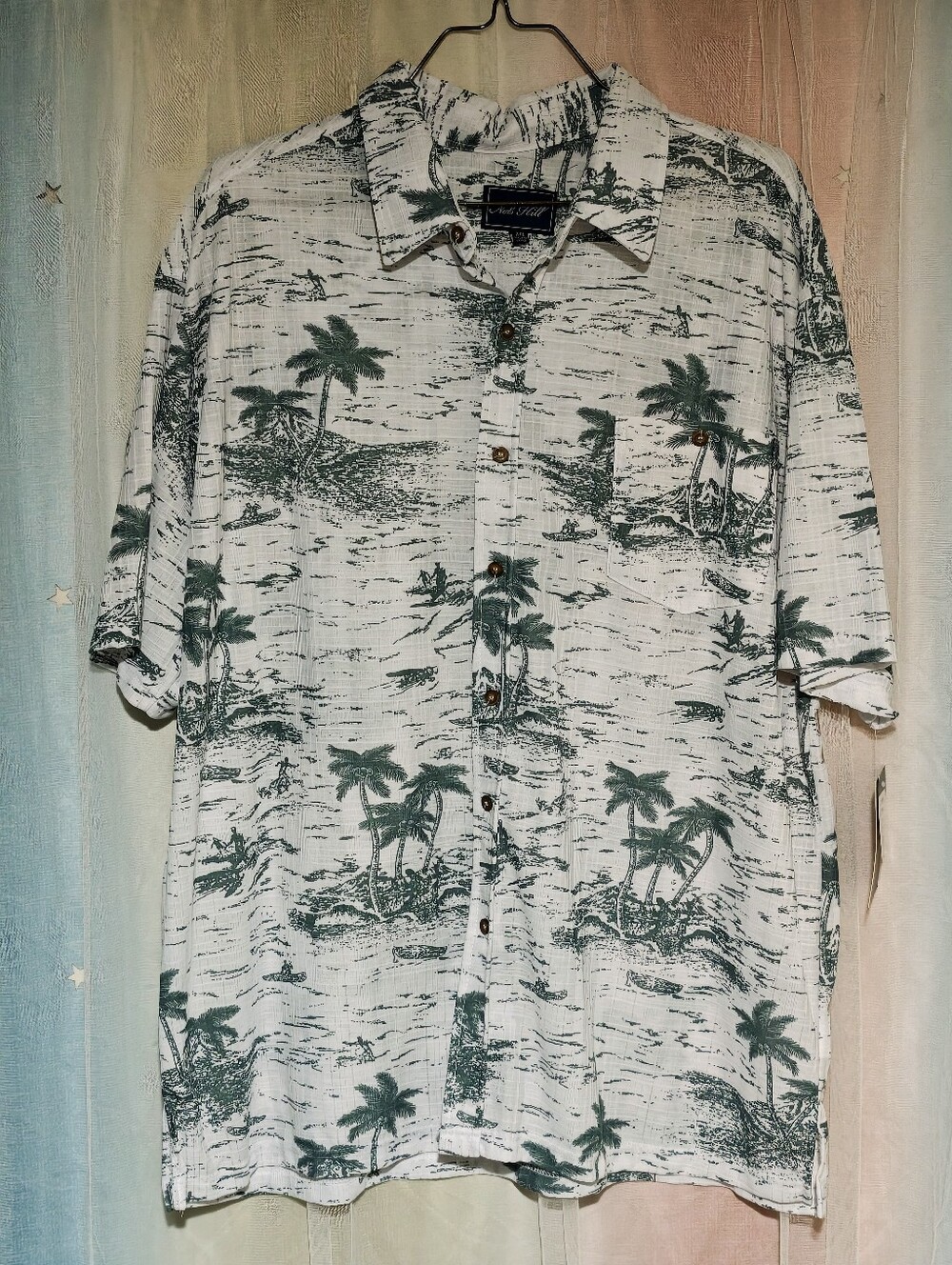 Nob Hill Button Up Mens Luau Shirt Size XXL NWT